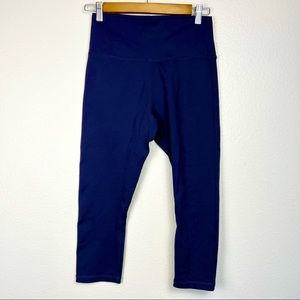Zyia Navy Blue Crop Legging - Size 8-10